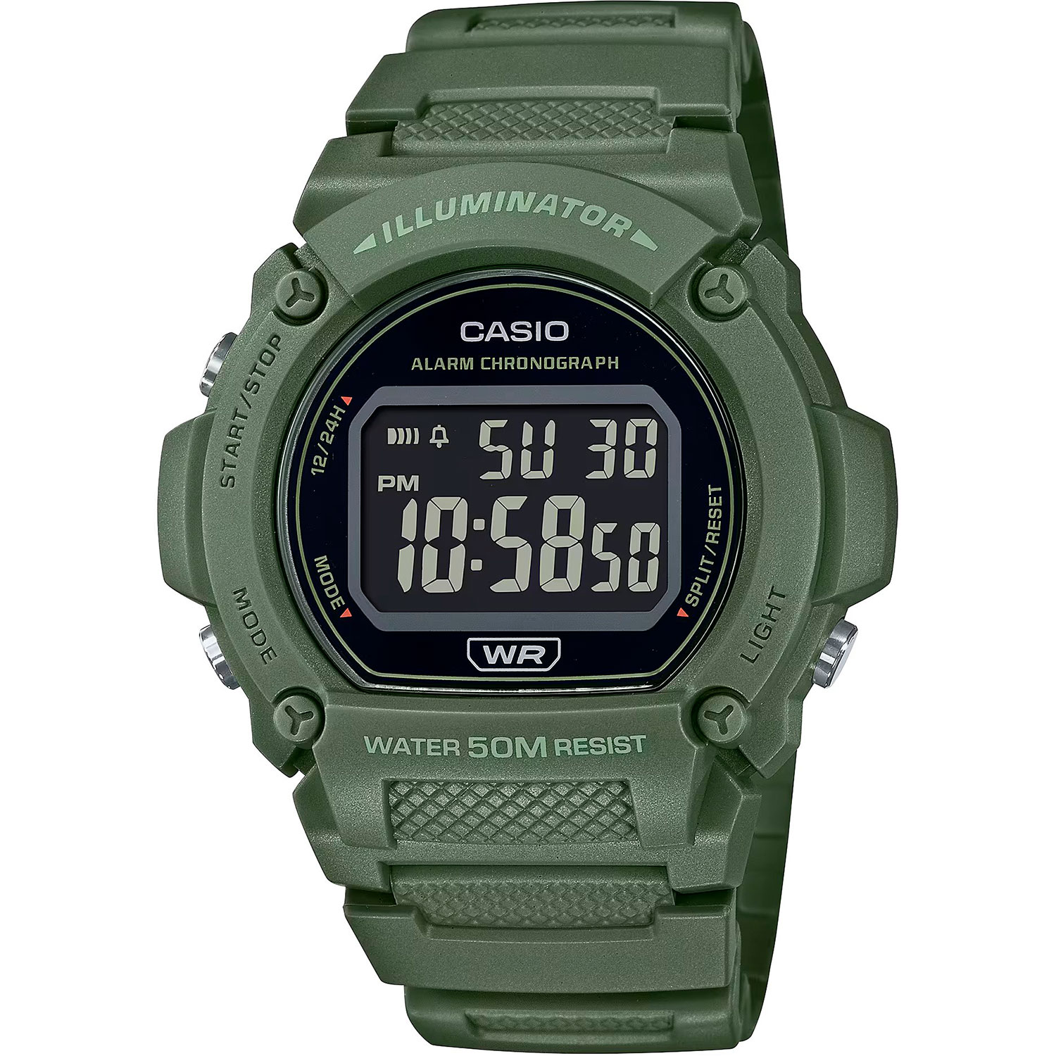 Часы Casio W-219HC-3B наручные часы casio w 219hc 2b