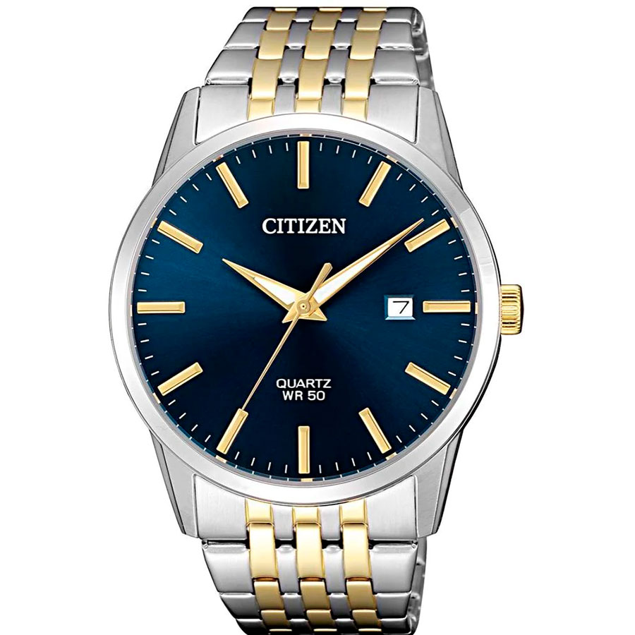 наручные часы citizen basic bi5006 81p золотой серебряный Часы Citizen BI5006-81L