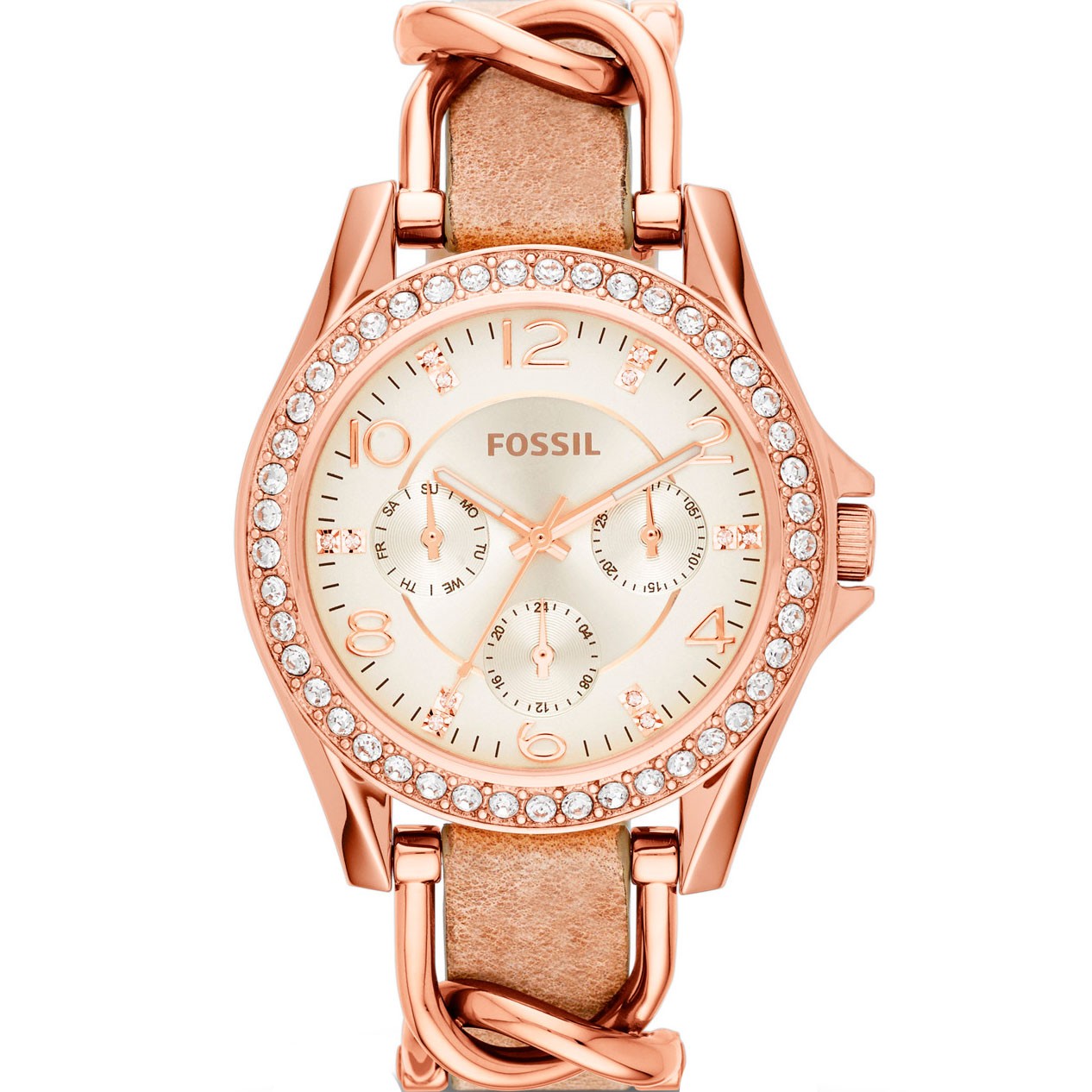 Часы Fossil ES3466 ремешок нейлоновый для наручных часов dw браслет с пряжкой из розового золота для мужчин и женщин 10 мм 18 мм 20 мм