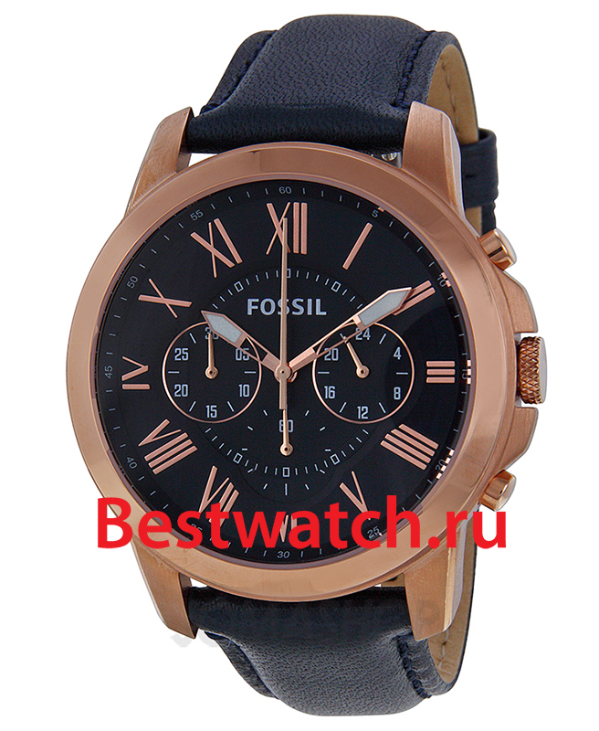 Часы Fossil FS4835 ремешок для часов из натуральной кожи браслет цвета розового золота с застежкой для часов dw daniel wellwellomega 20 мм 22 мм 24 мм
