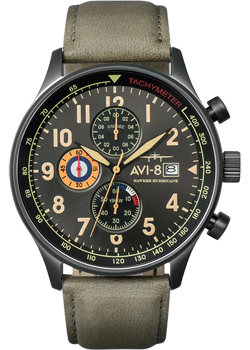 fashion наручные  мужские часы AVI-8 AV-4011-0E. Коллекция Hawker Hurricane - фото 1