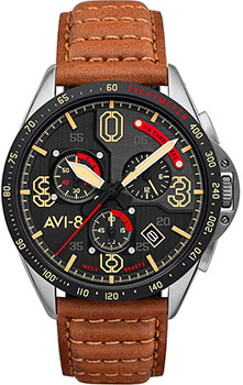 

fashion наручные мужские часы AVI-8 AV-4077-02. Коллекция P-51 Mustang