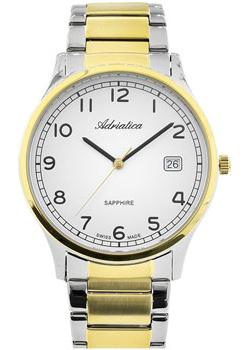 

Швейцарские наручные мужские часы Adriatica 1267.2123Q. Коллекция Twin