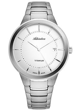 

Швейцарские наручные мужские часы Adriatica 1282.4113Q. Коллекция Titanium