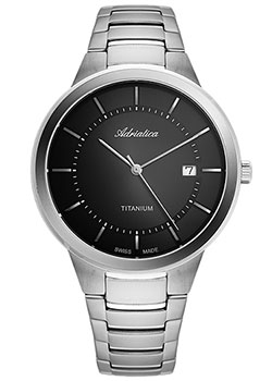 

Швейцарские наручные мужские часы Adriatica 1282.4116Q. Коллекция Titanium