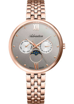 Швейцарские наручные  женские часы Adriatica 3733.R187QF. Коллекция Moonphase - фото 1
