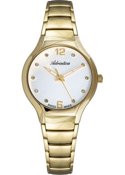 Швейцарские наручные  женские часы Adriatica 3798.1173Q. Коллекция Bracelet - фото 1