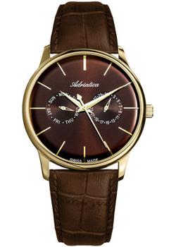 

Швейцарские наручные мужские часы Adriatica 8243.121GQF. Коллекция Gents Leather