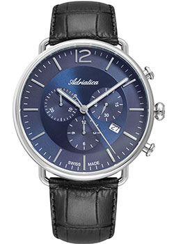 

Швейцарские наручные мужские часы Adriatica 8299.5255CH. Коллекция Chronograph