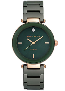 

fashion наручные женские часы Anne Klein 1018RGGN. Коллекция Diamond