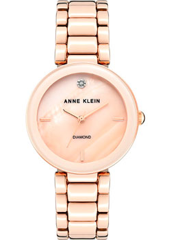 

fashion наручные женские часы Anne Klein 1362BMRG. Коллекция Diamond