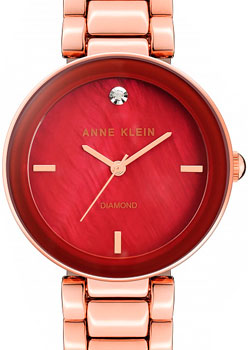 

fashion наручные женские часы Anne Klein 1362BYRG. Коллекция Diamond
