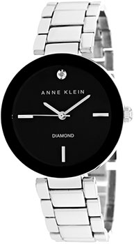 fashion наручные  женские часы Anne Klein 1363BKSV. Коллекция Diamond - фото 1