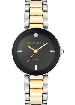 fashion наручные  женские часы Anne Klein 1363BKTT. Коллекция Diamond - фото 1