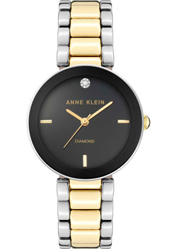 

fashion наручные женские часы Anne Klein 1363BKTT. Коллекция Diamond