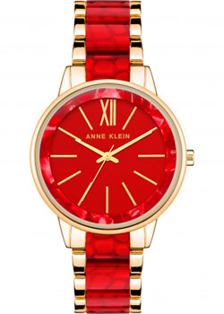 fashion наручные  женские часы Anne Klein 1412RDGB. Коллекция Plastic - фото 1