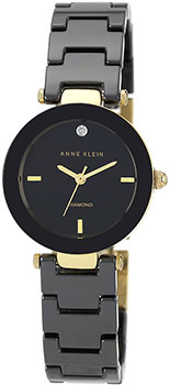 

fashion наручные женские часы Anne Klein 1464BKGB. Коллекция Ceramics
