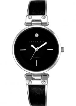 

fashion наручные женские часы Anne Klein 2513BKSV. Коллекция Diamond
