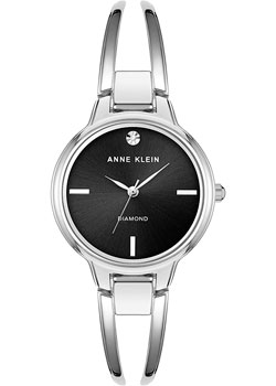 

fashion наручные женские часы Anne Klein 2627BKSV. Коллекция Diamond