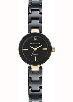 

fashion наручные женские часы Anne Klein 2660BKGB. Коллекция Diamond