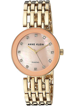 

fashion наручные женские часы Anne Klein 2944PMGB. Коллекция Diamond