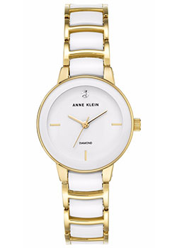 

fashion наручные женские часы Anne Klein 2960WTGB. Коллекция Diamond