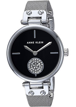 

fashion наручные женские часы Anne Klein 3001BKSV. Коллекция Crystal