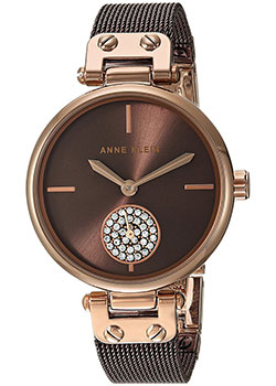 fashion наручные  женские часы Anne Klein 3001RGBN. Коллекция Crystal - фото 1