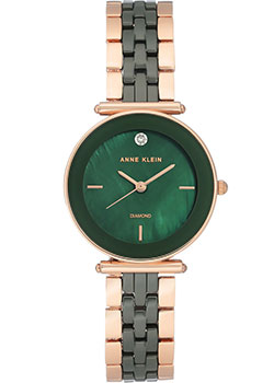 

fashion наручные женские часы Anne Klein 3158GNRG. Коллекция Diamond