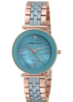 

fashion наручные женские часы Anne Klein 3158LBRG. Коллекция Diamond