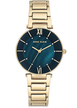 

fashion наручные женские часы Anne Klein 3198NVGB. Коллекция Crystal