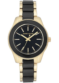 

fashion наручные женские часы Anne Klein 3214BKGB. Коллекция Plastic