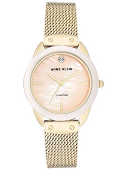 

fashion наручные женские часы Anne Klein 3258LPGB. Коллекция Diamond