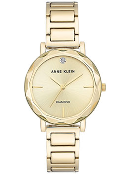 fashion наручные  женские часы Anne Klein 3278CHGB. Коллекция Diamond - фото 1