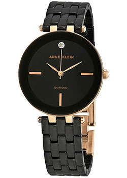 fashion наручные  женские часы Anne Klein 3310BKRG. Коллекция Diamond - фото 1