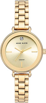 fashion наручные  женские часы Anne Klein 3386CHGB. Коллекция Diamond - фото 1