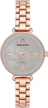 

fashion наручные женские часы Anne Klein 3386LGRG. Коллекция Diamond