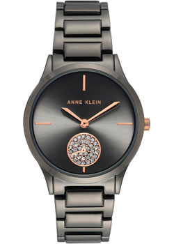 fashion наручные  женские часы Anne Klein 3417GYRT. Коллекция Crystal - фото 1