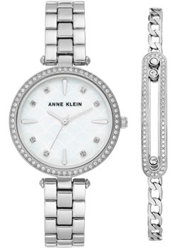 fashion наручные  женские часы Anne Klein 3559SVST. Коллекция Box Set - фото 1