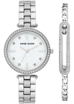

fashion наручные женские часы Anne Klein 3559SVST. Коллекция Box Set
