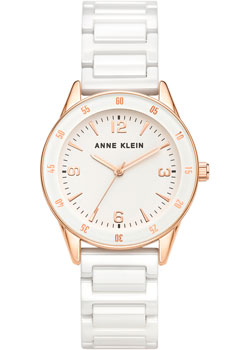 fashion наручные  женские часы Anne Klein 3658RGWT. Коллекция Ceramic - фото 1