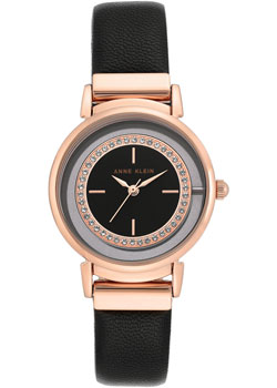 

fashion наручные женские часы Anne Klein 3720RGBK. Коллекция Leather