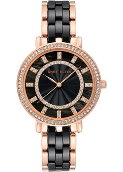 

fashion наручные женские часы Anne Klein 3810BKRG. Коллекция Ceramic