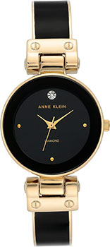 

fashion наручные женские часы Anne Klein 3832BKGB. Коллекция Diamond