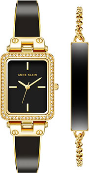 

fashion наручные женские часы Anne Klein 3898BKST. Коллекция Box Set