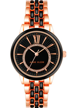 

fashion наручные женские часы Anne Klein 3924BKRG. Коллекция Metals