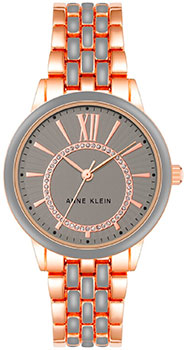 

fashion наручные женские часы Anne Klein 3924GYRG. Коллекция Metals