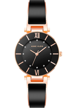 

fashion наручные женские часы Anne Klein 3956BKRG. Коллекция Metals