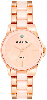 

fashion наручные женские часы Anne Klein 4118BHRG. Коллекция Diamond