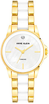 

fashion наручные женские часы Anne Klein 4118WTGB. Коллекция Diamond